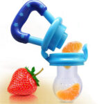 Baby Food Feeder Pacifier with Spoon | BPA Free Fresh Fruit & Vegetable Feeding Pacifier for Babies 5+ Months (Random Color)