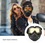 Snowboard Motorcycle Full Face Mask Shield Goggles | Anti-Fog UV Protection Riding Glasses for Motorcycle, Motocross & Off-Road Sports - Image 3