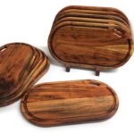 Premium Acacia Wood Chopping Board 17 x 9 Inch | Thick Wooden Cutting & Serving Board - Image 2