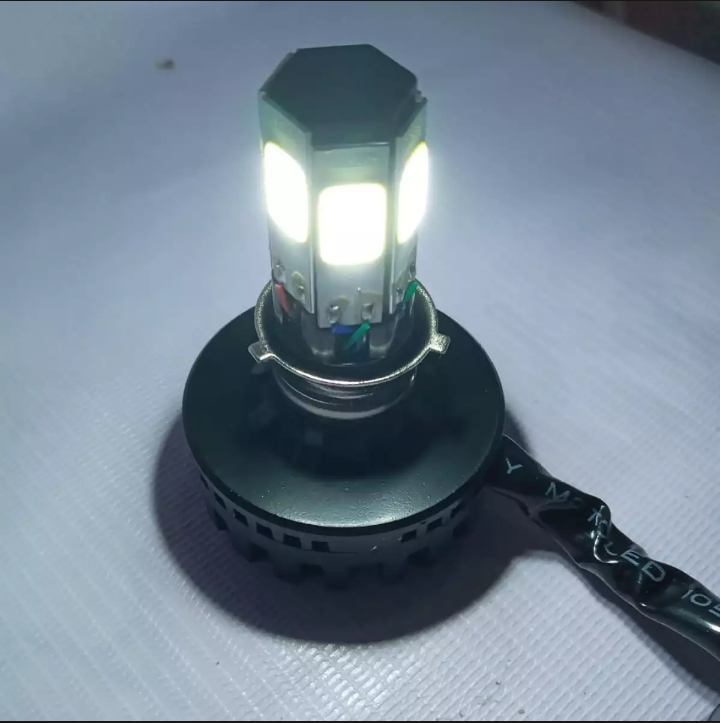 M6 LED Universal Headlight with Fan for All Bikes | 40W High Low Flasher LED Bike Light