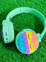 Cute Pop It Wireless Bluetooth Headphones Foldable Headset With Memory Card Support Wired And Wireless Modes Durable Quality Comfortable Use , Without Box(Random Color) - Image 2