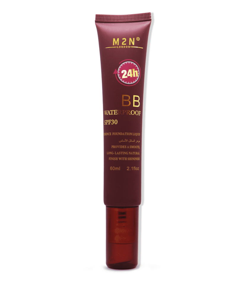 M2N London BB Waterproof SPF30 Essence Foundation – Hydrating Full Coverage BB Cream with Sun Protection