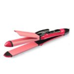 Nova 2 in 1 Hair Straightener and Curler NH-2009 Dual Use Ceramic Hair Styler Quick Heat Up Portable Hair Iron in Pakistan