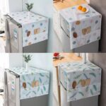 Waterproof Refrigerator Fridge Cover with Side Storage Pockets | Dustproof & Oil Proof Fridge Top Cover (Random Design) - Image 5