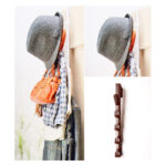 5 Level Over Door Hook for Hanging Coat Hangers, Hats, Purses, Backpacks, Purses, Jackets and Other Items, Multipurpose Plastic Over the Door Hanger Rack Towel Hanging Storage Holder - Image 2