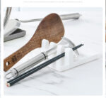 Spoon Rest (Plastic) Kitchen Utensil Rest with Pot Lid Holder Stand (Random Color) - Image 4