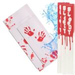 Bloody Bath Mat Color Changing Horror Rug | Water Activated Red Footprint Bathroom Mat 70x40cm - Image 4