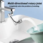 1080° Rotatable Faucet Aerator Splash Filter | Water Saving Kitchen & Bathroom Tap Extender Nozzle - Image 3