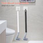 Golf Toilet Brush with Long Handle & Flexible Silicone Head | Golf Style Toilet Cleaning Brush for Bathroom | Random Color