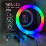 MJ33 RGB LED Soft Ring Light, Adjustable Color Ring Light for Photography, Videography & Live Streaming