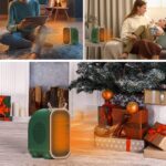 Zodiac Dragon Mini Portable Electric Desk Air Heater for Room, Small Tabletop Fan - 800W (Random color) - Image 3