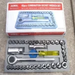 40 Pcs Combination Socket Wrench Set Metric SAE Tool Kit