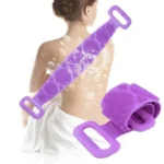 Silicone Back Scrubber Bath Belt 70cm | Exfoliating Body Massage Bath Brush for Men & Women