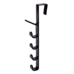 5 Level Over Door Hook for Hanging Coat Hangers, Hats, Purses, Backpacks, Purses, Jackets and Other Items, Multipurpose Plastic Over the Door Hanger Rack Towel Hanging Storage Holder - Image 4