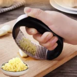 Garlic Press Grater Slicer Plastic Manual Grinder Kitchen Tool - Image 5