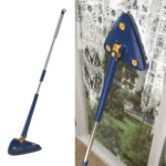 360° Extended Triangle Mop with Twist Squeeze Wringing System | X-Type Floor & Window Cleaning Mop