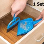 Mini Desktop Sweep Cleaning Brush with Dustpan Cute Small Broom Set for Table & Car Cleaning - Image 2