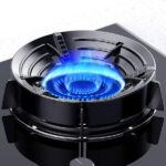Gas Stove Burner Stand | Cast Iron Non-Slip Burner Bracket with 3D Windproof Hood | Universal Cooktop Support - Image 2