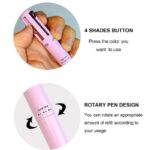 4 In 1 Makeup Pen Eyeliner Eyebrow Pencil Lipstick Highlighter Waterproof