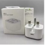 20W PD Type-C Fast Charger Adapter, 3 Pin US Plug for iPhone & Compatible Devices (Without Cable) - Image 3