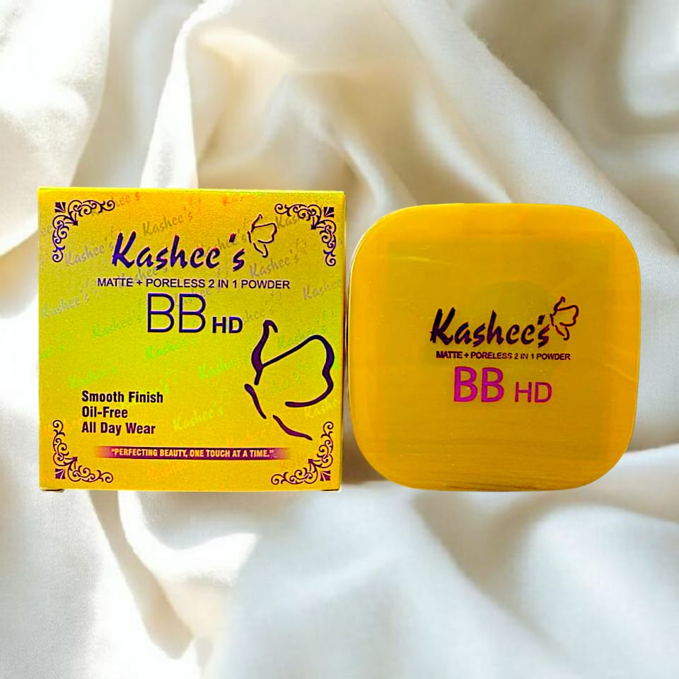 Kashees BB HD Matte and Poreless 2 In 1 Face Powder | Oil Free Long Lasting Compact Powder for Flawless Skin Kashees BB HD Matte and Poreless 2 In 1 Face Powder | Oil Free Long Lasting Compact Powder for Flawless Skin