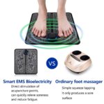 EMS Foot Massager Mat Electric USB Charging Smart Display TENS Acupuncture Feet Cushion Blood Circulation Pad Health Care Home – Portable Electronic Foot Massage Pad for Relaxation and Better Circulation - Image 5