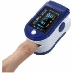 Fingertip Pulse Oximeter Blood Oxygen SpO2 & Heart Rate Monitor Portable LED Display with Battery Included