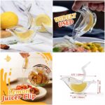 Manual Lemon Clip Portable Clear Fruit Juicer Bird Lemon Slice Squeezer Home Kitchen Bar Hand Gadget – Acrylic Lemon Squeezer for Fresh Juice and Family Use - Image 2