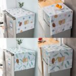 Waterproof Refrigerator Fridge Cover with Side Storage Pockets | Dustproof & Oil Proof Fridge Top Cover (Random Design) - Image 4