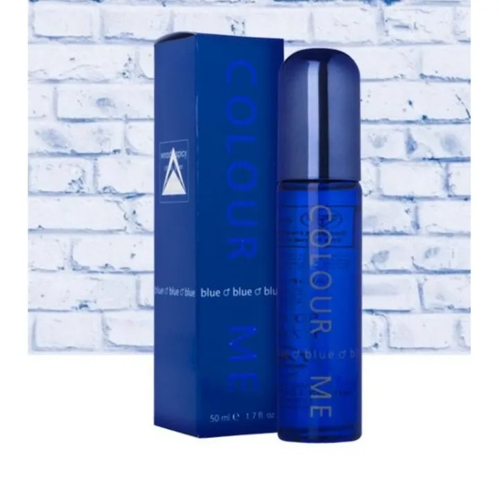 COLOUR ME Blue EDP Perfume 50ml, Long-Lasting Luxury Eau De Parfum for Men & Women Fresh Citrus, Floral & Woody Fragrance