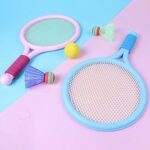 Kids Badminton & Tennis Racket Set, 2 Rackets, 1 Ball & 1 Shuttlecock | Indoor & Outdoor Sports Toy (Random Color) - Image 5