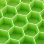 Silicone Ice Cube Tray 37 Grid Honeycomb Ice Maker with Lid Reusable Ice Mold