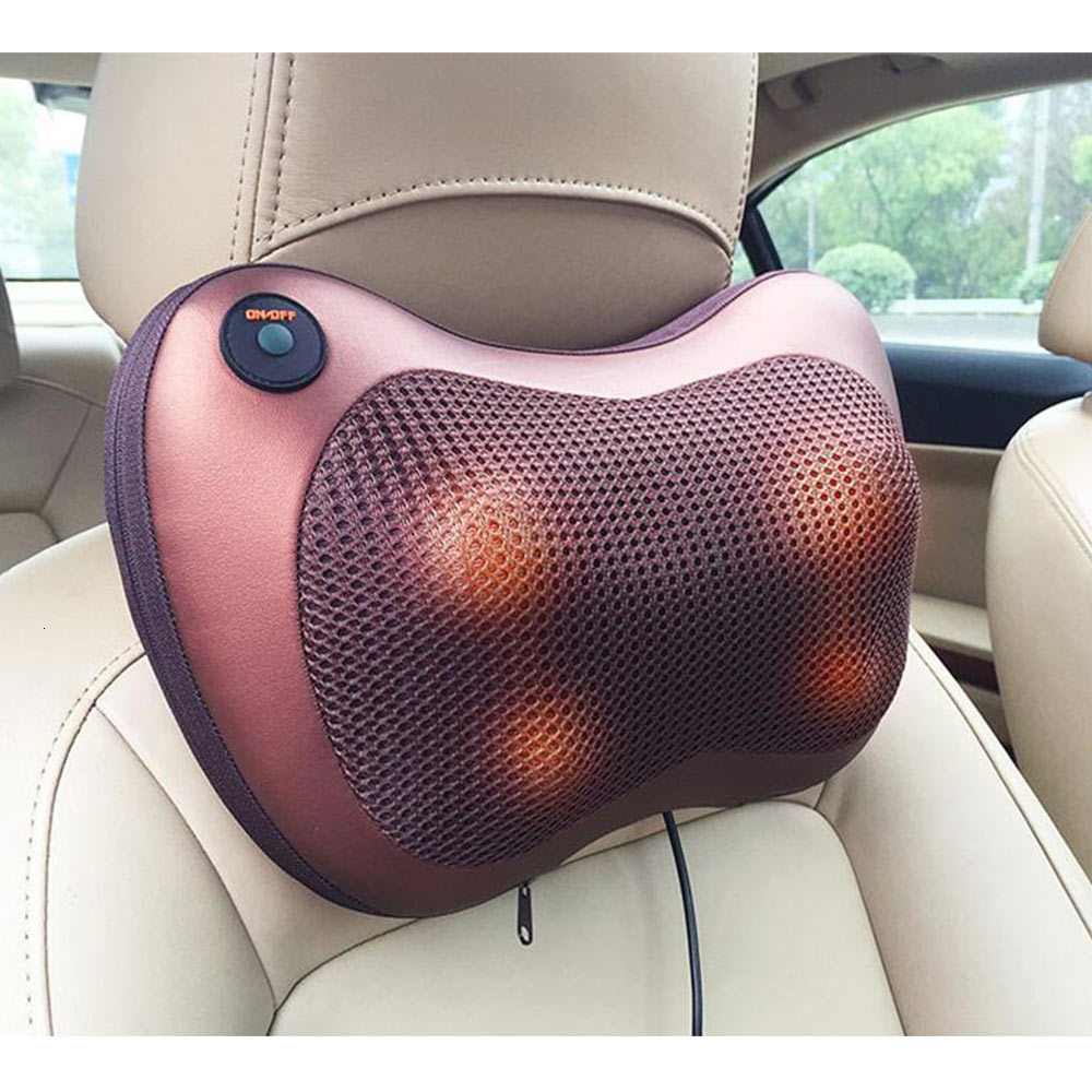 Massager Neck Pillow with Infrared Heat, Electric Cervical Massage Pillow for Neck Back Waist Arm and Foot Relief
