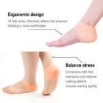 Silicone Anti Crack Heel Protectors Socks Set | Orthopedic Gel Heel Pads for Cracked Heels, Pain Relief & Moisturizing Support (1 Pair) - Image 4