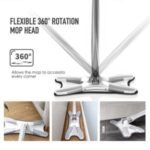 X Mop Manual Extrusion Hand Free Flat Squeeze Mop X Type Microfiber Floor Cleaning Mop