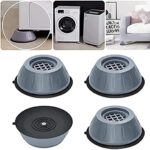 Pack of 4 Washing Machine Feet Round Pads – Anti‑Vibration, Noise‑Reduction & Height‑Raising Support for Appliances and Furniture