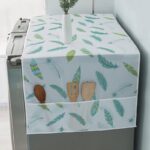 Waterproof Refrigerator Fridge Cover with Side Storage Pockets | Dustproof & Oil Proof Fridge Top Cover (Random Design) - Image 3
