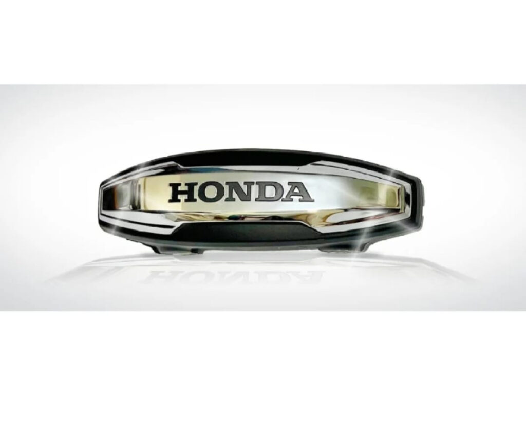 Universal Front Monogram for Honda Motorcycles with Reflectors | Premium Chrome Front Badge | Sleek & Elegant Design