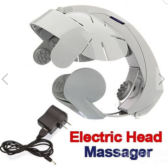 Electromagnet Electric Head Massager Digital Treatment Vibration Head Helmet Health Spa Brain Stress Pain Relief Massage Relax Easy Acupuncture Point – Electric Head Massager for Headache, Insomnia and Relaxation