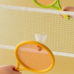 Kids Badminton & Tennis Racket Set, 2 Rackets, 1 Ball & 1 Shuttlecock | Indoor & Outdoor Sports Toy (Random Color) - Image 2