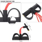 Foot Pedal Resistance Band Elastic Sit‑Up Pull Rope, Tummy Trimmer & Yoga Fitness Gym Rope (Random Colors) - Image 5