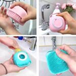 Silicone Bath and Body Shower Brush with Soap Dispenser Soft Body Scrubber
