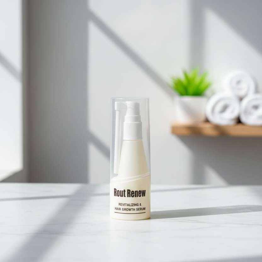 Rout Renew Revitalizing Hair Growth Serum 50ml - Nourishes Scalp Strengthens Roots Promotes Growth | Anti Hair Fall Shiny Hair Treatment