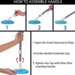 360° Rotating Spin Mop Replacement Parts | Original Mop Head & Handle for Home, Kitchen & Bathroom Cleaning (Random Color) - Image 3