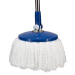 Pack of 3 Spin Mop Refill Heads Microfiber Round Replacement Mop Heads for Floor Cleaning