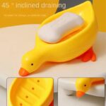 Cute Duck Soap Holder with Drain Tray | Portable Soap Drying Rack for Bathroom & Kitchen (Random Color) - Image 5