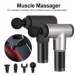 Fascial Deep Muscle Fitness Chargeable Massage Gun, Deep‑Tissue Recovery Massager with 4 Heads & Multi‑Speed