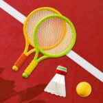 Kids Badminton & Tennis Racket Set, 2 Rackets, 1 Ball & 1 Shuttlecock | Indoor & Outdoor Sports Toy (Random Color) - Image 4