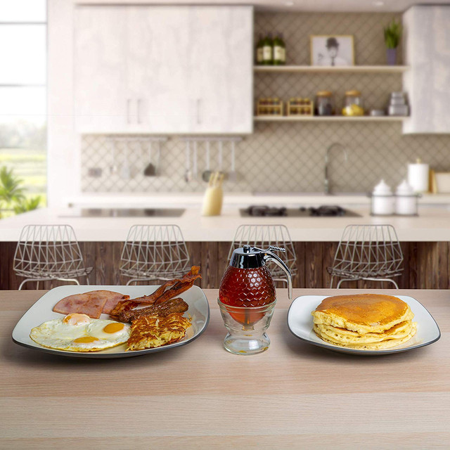 Honey Syrup Dispenser 200ML Bee Drip Jar with Stand Kitchen Storage