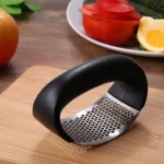 Garlic Press Grater Slicer Plastic Manual Grinder Kitchen Tool - Image 2